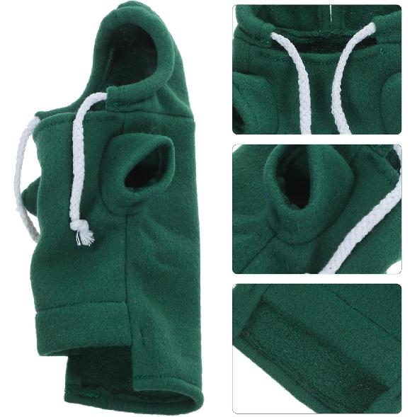 Ferret Clothes Hamster Sweatshirt Guinea Pig Hoodie Hamster Sweater Bunny Hamster Clothing Guinea Pig Outfits Small Animal Warm Vest Green S Red