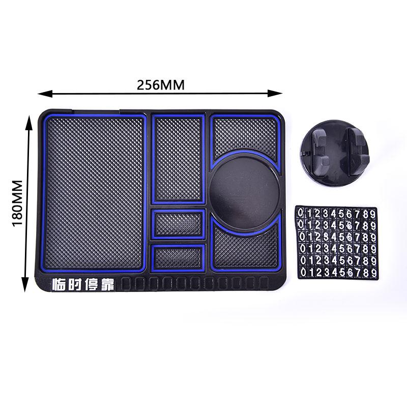 Tapis Antidérapant Multifonctionnel pour Voiture Support Téléphone Auto Coque en Silicone Adhésive pour Tableau de Bord