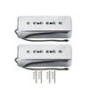 FLEOR Alnico 5 Single Coil Pickups Soapbar Chrome P90 Neck Bridge Pickup Set &