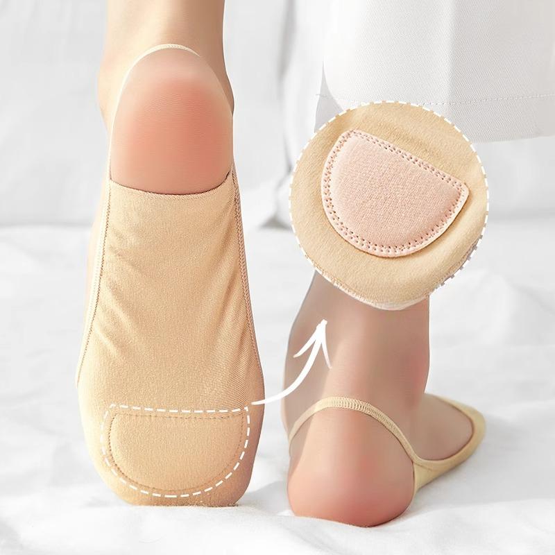 Women's Suspender Boat Socks High Heels Socks Cotton Shallow Summer Thin Forefoot Cotton Pad Socks