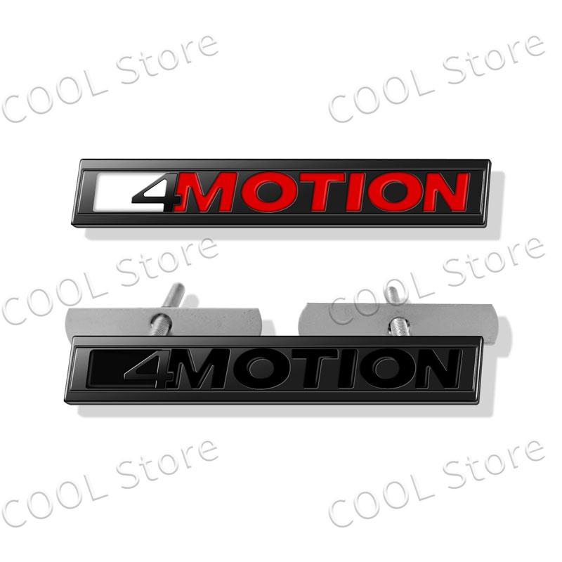AABIP1 3D Car 4motion Emblem Logo Trim Front Hood Grille Badge Rear Trunk Sticker For VW Volkswagen Polo Golf Passat Jetta Accessories