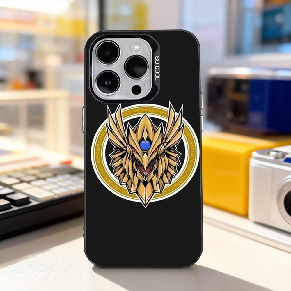 Karta Y-Yu Gi Oh Yugioh Pouzdro na telefon Pro iPhone 11,12,13,14,15,16,17,Pro,Max,Plus,E,Air,Mini IMD Matná černá