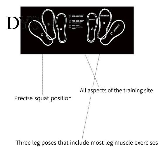 Cushioned Squat Pad Training Mat Beginner Step Positions Knee Leg Hip Muscle Targeting Kettlebell Weightlifting Fitness Auxiliary Workout Equipment
