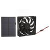 Outdoor Solar Panel Fan Kit Monocrystalline Silicon for Caravans Campers Toilets Pet Houses 12V 3W