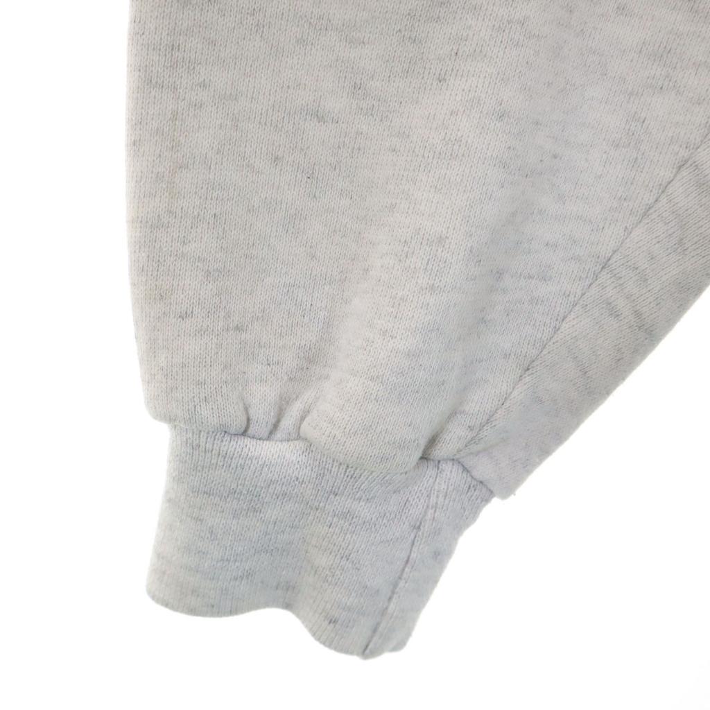 SOFFE 80s 90s Old USA made Long sleeve Big Print Front V sweat L gray Men's Used