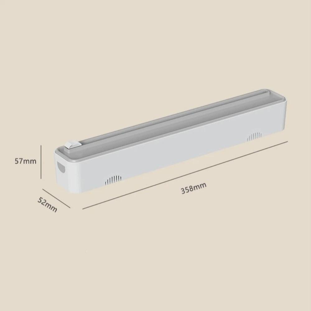 Magnetic Food Film Dispenser Stretch Cutter Kitchen Wrap Storage Box Cling Film Dispenser  Kitchen