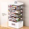 Portable Multifunctional Art Painting Toolbox: Multi-layer Plastic Storage Case for Watercolor, Chinese Painting Pigments, and Pencils