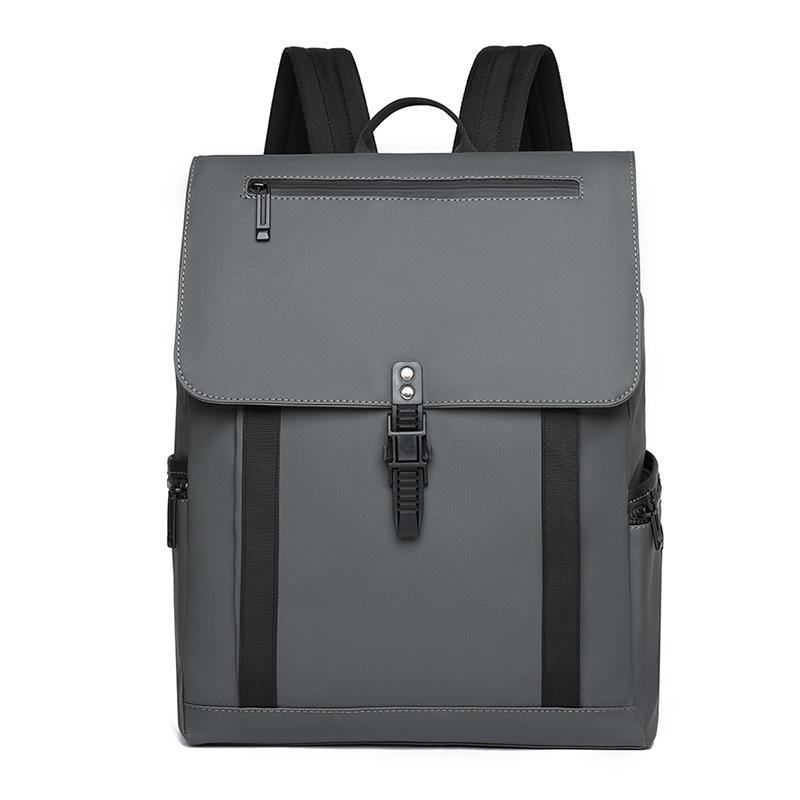 

Дорожній рюкзак Чоловіча сумка для комп ютера для ділової поїздки Простий модний та місткий рюкзак темно-сірий