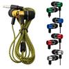 3.5MM Wired Earbuds in-Ear Headphone Without MIC 3 Pole Stereo Earphone 1Meter Braided Cord Headset for Phone/CD Player