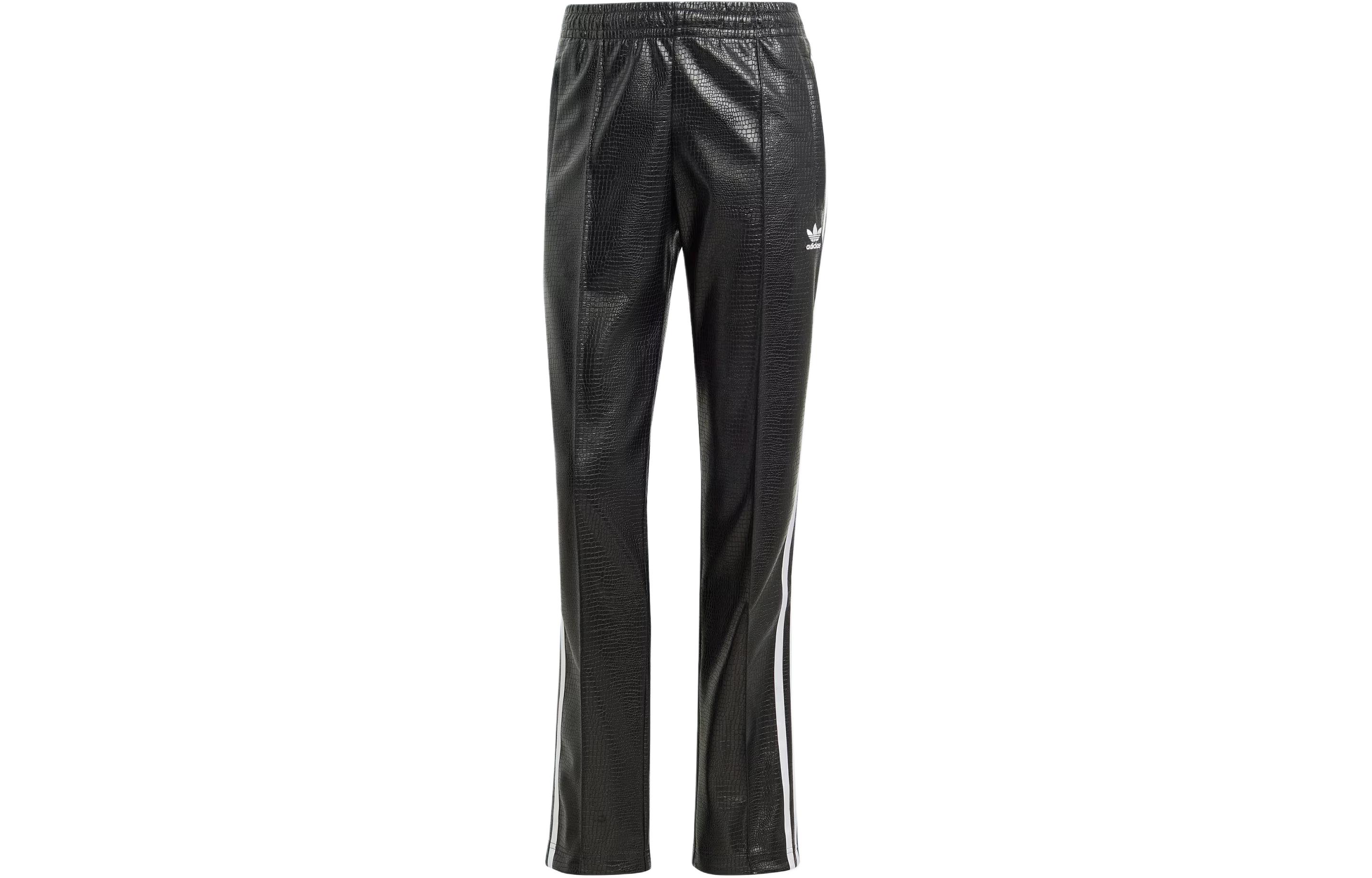 Adidas Originals Premium Faux Leather SST Luxe Sports Pants Women s Black IY2913 M