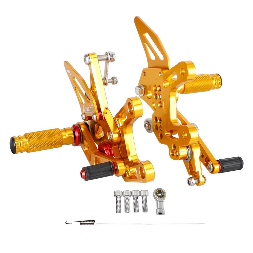 CNC Aluminum Rearsets Footpegs Fits Kawasaki ZX-10R ZX10 ZX1000 2021-2023