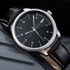 Top NEW Mens Watch Leather Strap Ultra Thin Minimalist Watch For Men Casual Simple Quartz Waterproof Watches