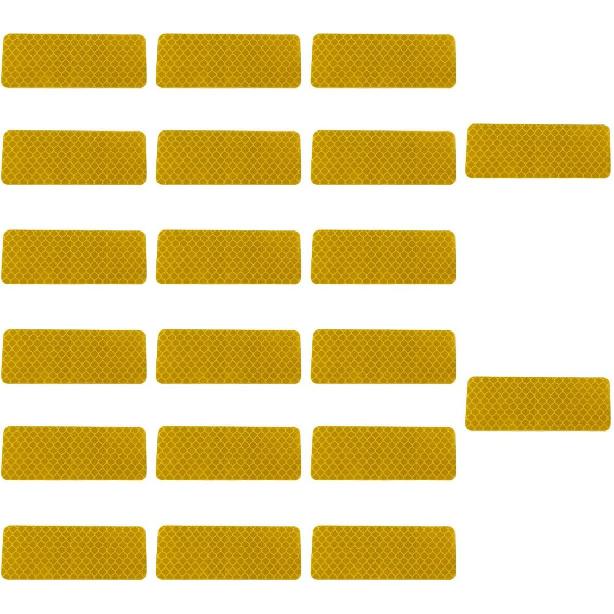 20PCS Car Safety Reflective Stickers, Waterproof Warning Reflective Tape, Night Visibility Reflective Strips for Trailers, Motorcycles, Bicycles,