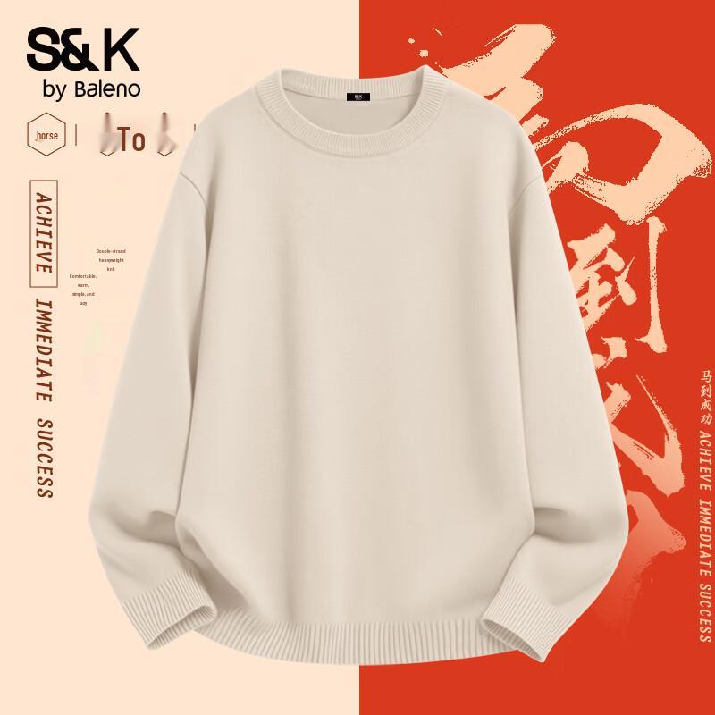 Baleno Men's S&K Series Crew Neck Knit Sweater