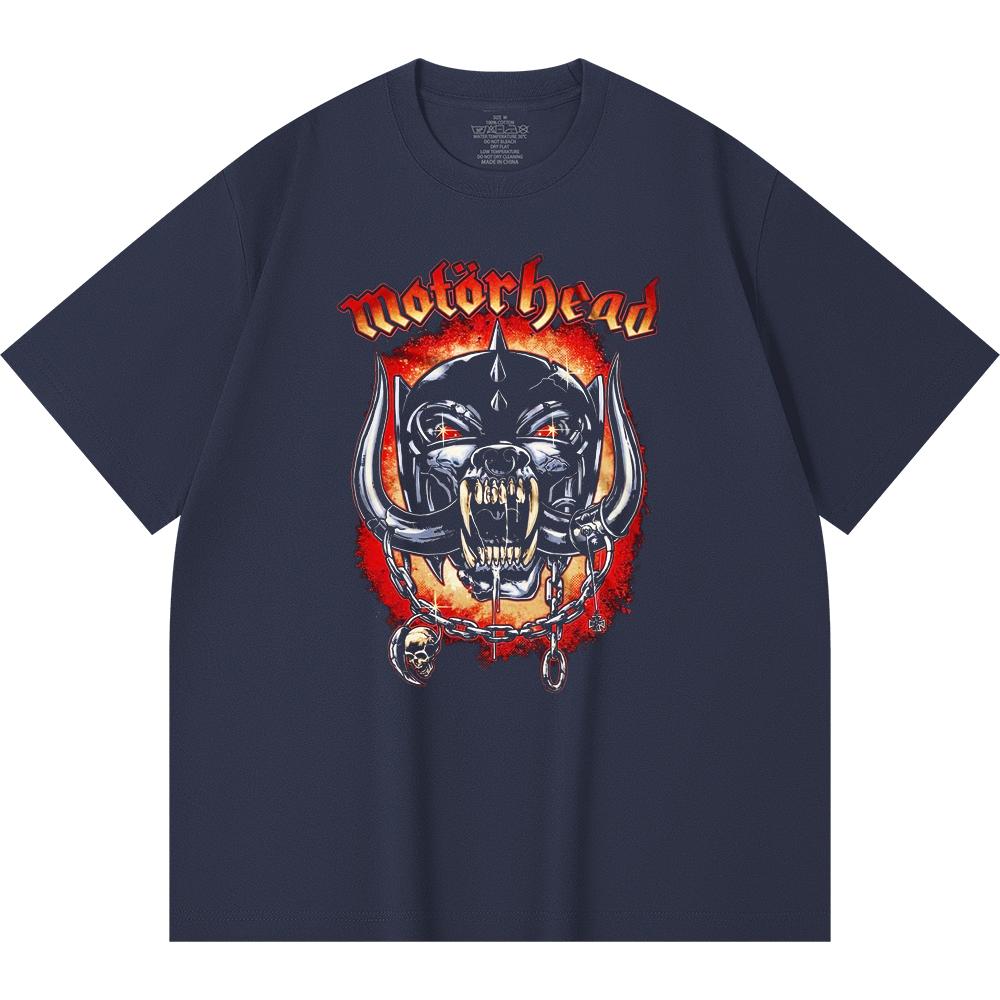 230 Gsm 100% Cotton Heavy Metal T-Shirt Rock Band Popular Music Print Unisex Heavy Cotton T Shirt