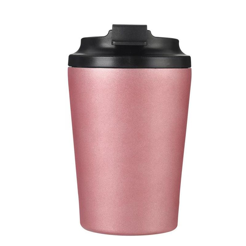 Simple American Double-Layer Mini Stainless Steel Thermal Insulation Vacuum Coffee Cup, Small Office Portable Direct Drinking Milk Cup