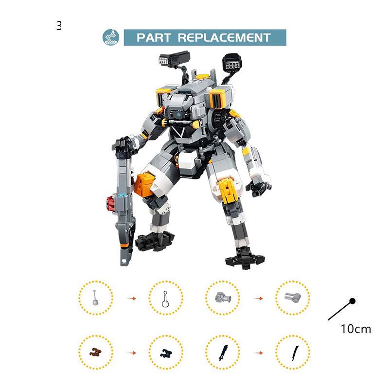 M Building Block Compatible Lego, Pioneer Class Titan Fs-1041 Robot, Build Building Block Model Ornament Toy
