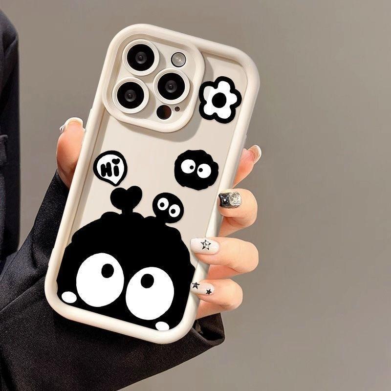 Funny Little Briquettes for iPhone16PorMax Mobile Phone Case 14Por Apple 13/12 All-inclusive 11 Couples 15