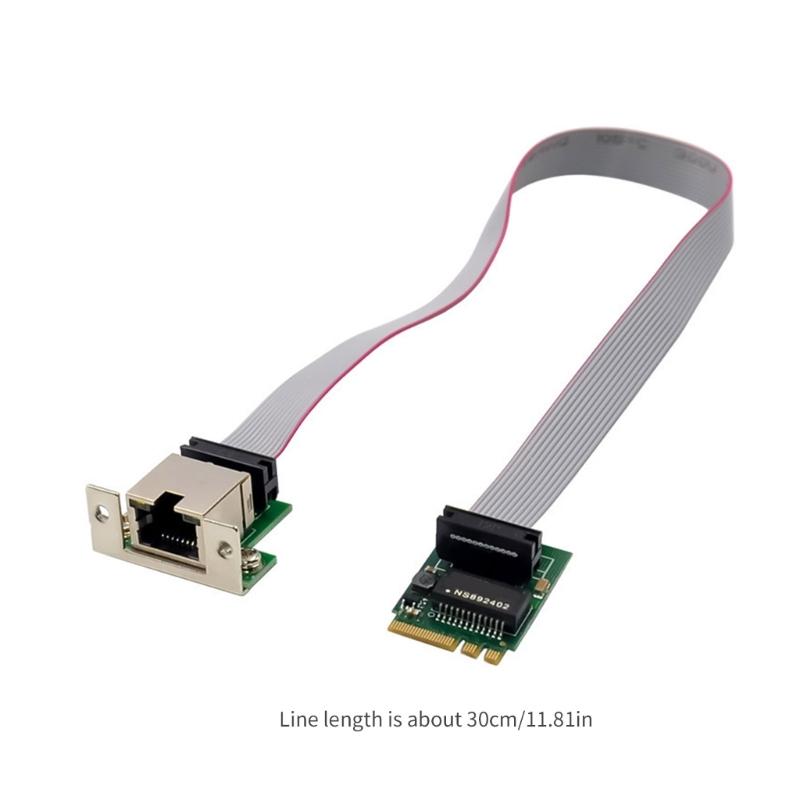 Fast RJ45 Card M.2 A+E To Single port 1000M Networking Adapters CardRTL8111F Chip Rj45 Adapters Card