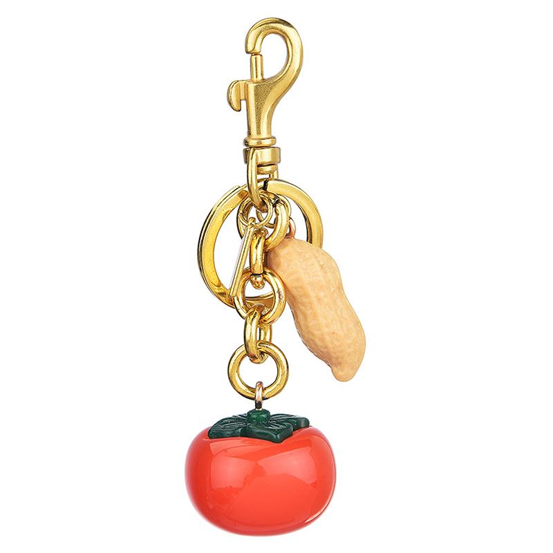 Cute Keychain For Women For Bag,Keychain For Bag Charms,Persimmon Keychains For Women Bags Or Purses