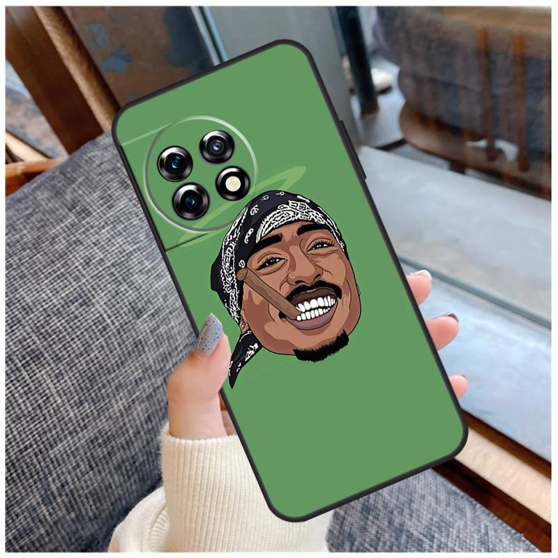 2Pac Hip Hop Singer Case For OnePlus 13 15 13R 13T 12 12R 11 9 10 Pro 10T 8T Nord 5 CE 2 3 4 Lite N20 N30 Coque
