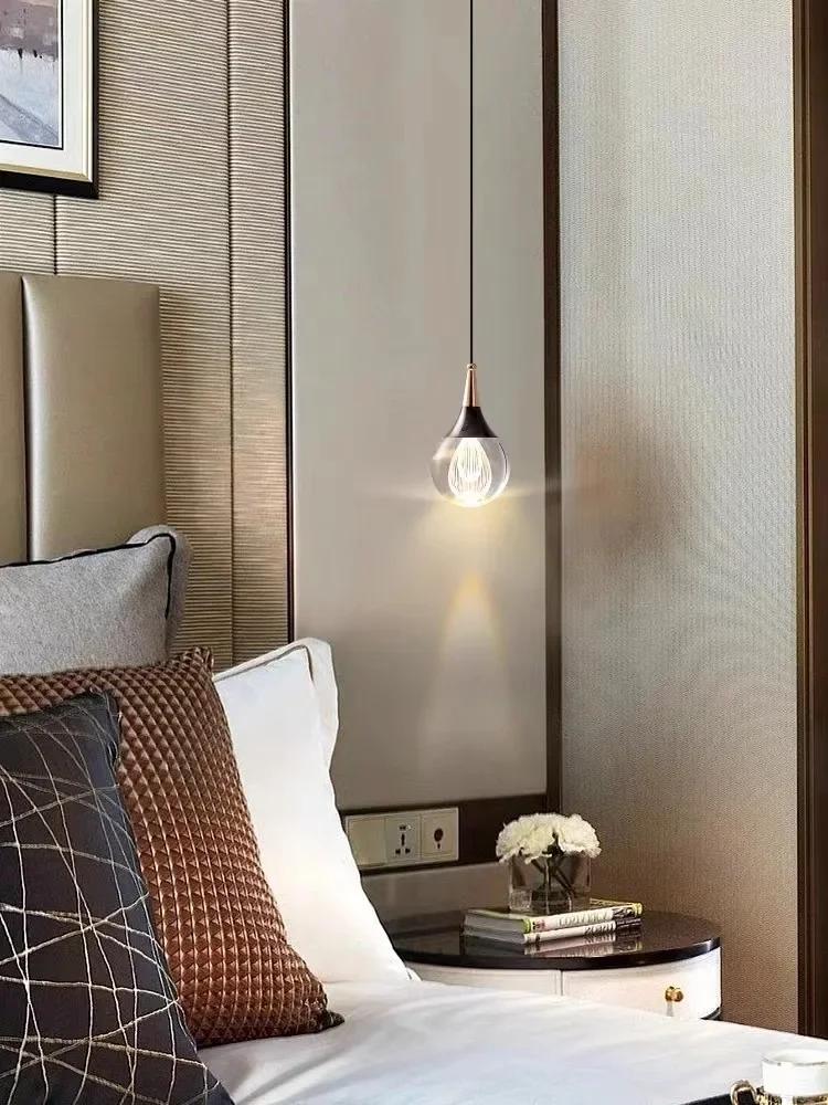 Europe Restaurant Decor Crystal Led Ball Pendant Light Sconce Night Lamparas Bedroom Kitchen Chandelier Lamp Dining Room Lights