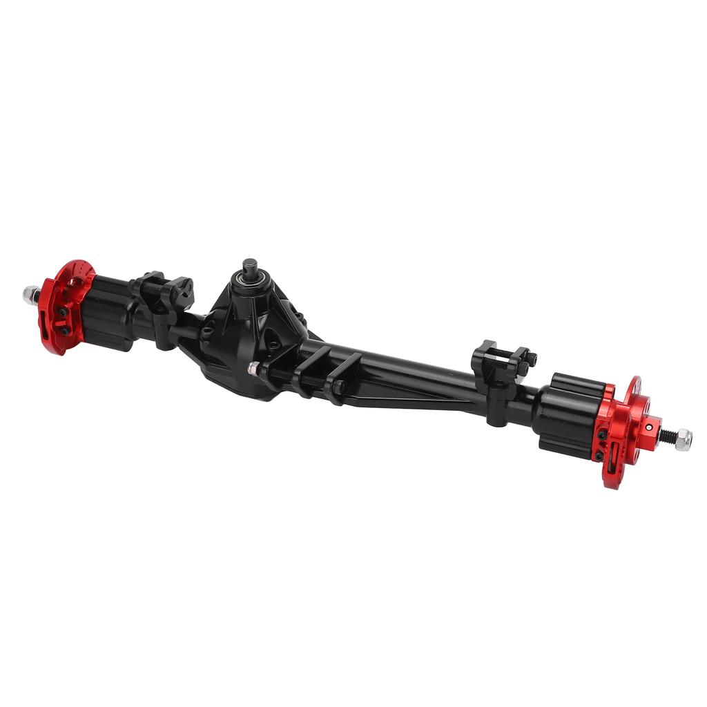 RC Metal Rear Axle Assembly for AXIAL RBX10 Ryft 110 RC Car Upgrade Parts Accessories(Black Red )