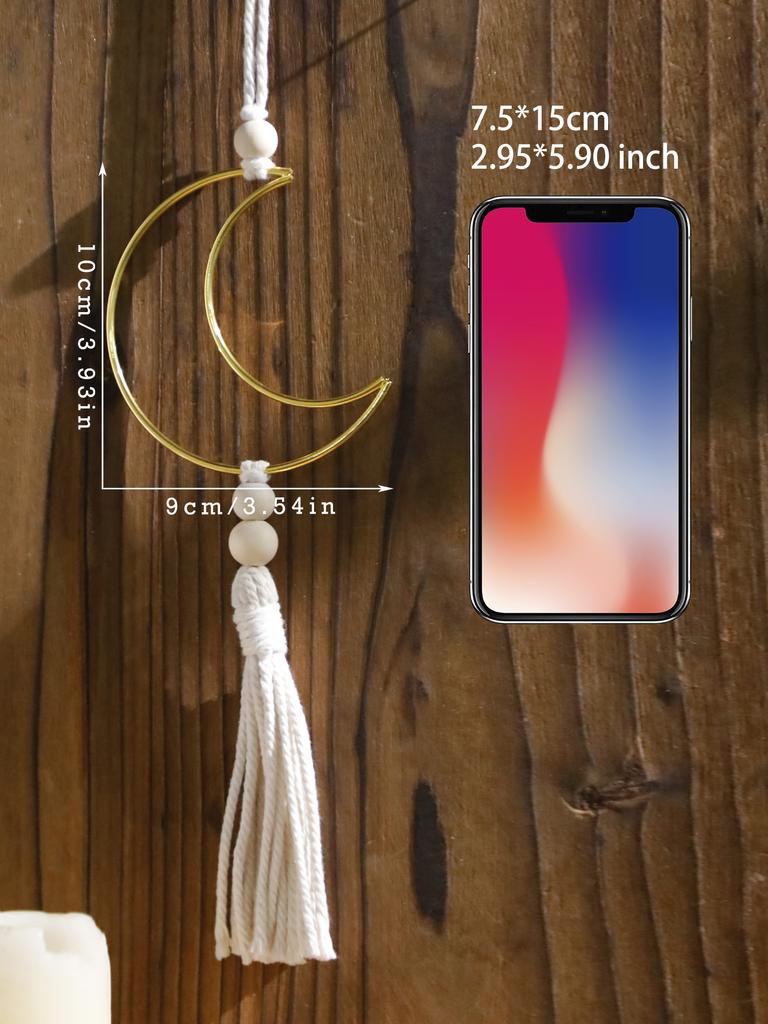 1 Stück Goldener Stern Mond Ramadan Hängende Ornamente Eid Mubarak Froher Ramadan muslimische Dekoration Ramadan Kareem Feiertagsdekorationen