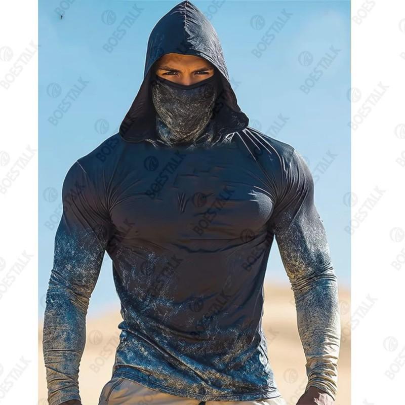 Camouflage Sunscreen Fishing Suit Mask Collar Outdoor Sports Light Luya Fish