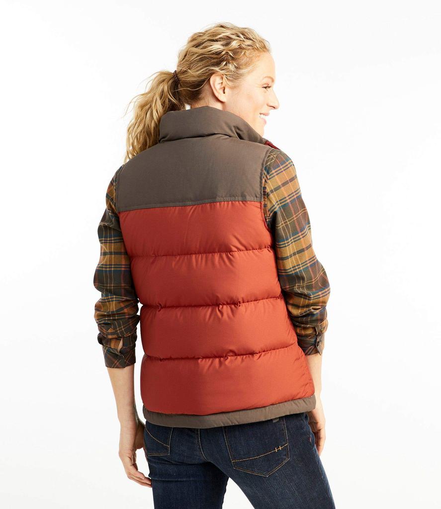 Mountain Classic Down Vest Color Block US Fit Petite Rosewood Multicolor XS Size 1000063857 [LLBE] Women's Burgundy/Light