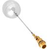 Ball Valve, G3/4" DN20 Stainless Steel Floating Ball Valve Adjustable Male Thread Control Sensor Valve for