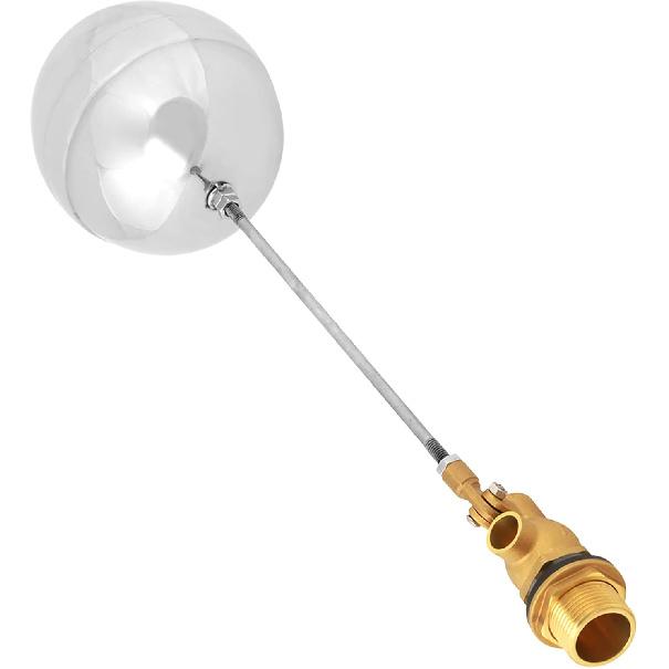 Ball Valve, G3/4" DN20 Stainless Steel Floating Ball Valve Adjustable Male Thread Control Sensor Valve for