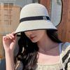 Letter Decor Fisherman's Hat Breathable Beach Cap Big Visors Fisherman Cap  Spring Summer