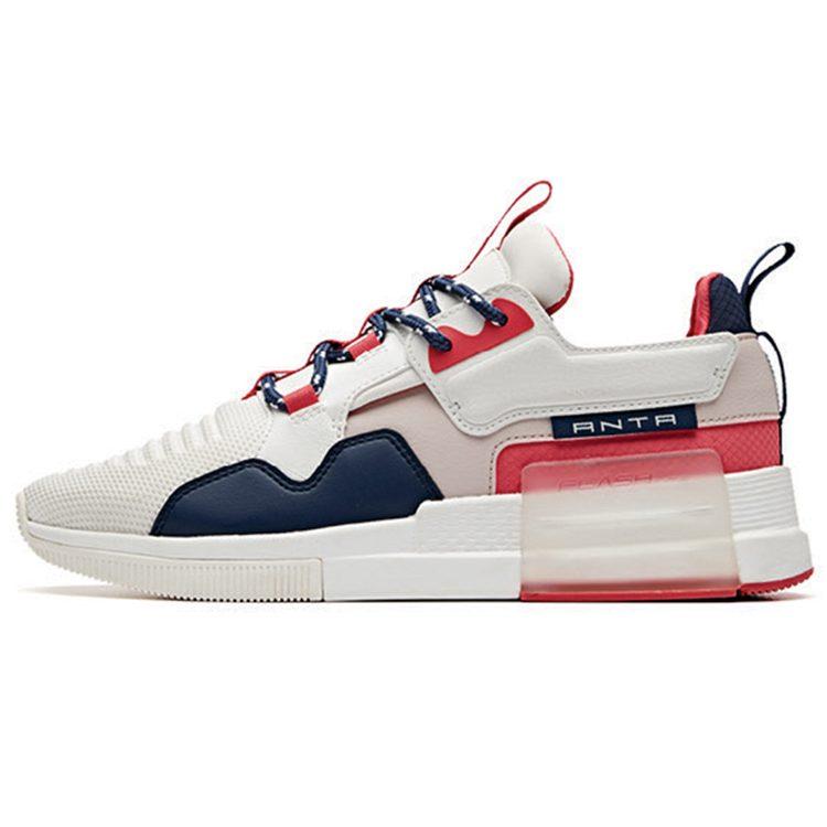 ANTA Rubik's Cube Casual Shoes Women's Low Top White/Blue/Red 12948888-4