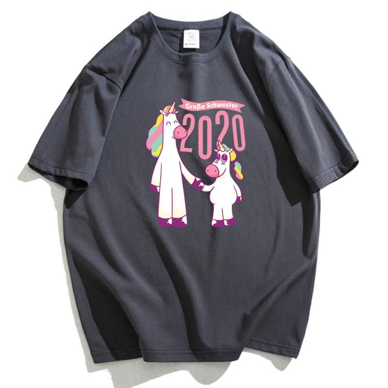 T-Shirt Kids Unicorn Big Sister Shirt 