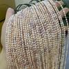 1String, Colorful Natural Freshwater Pearls, Handcrafted Rice Pearl Beads for Jewelry Making DIY Crafts (Beads 2-3mm, Length 36cm)