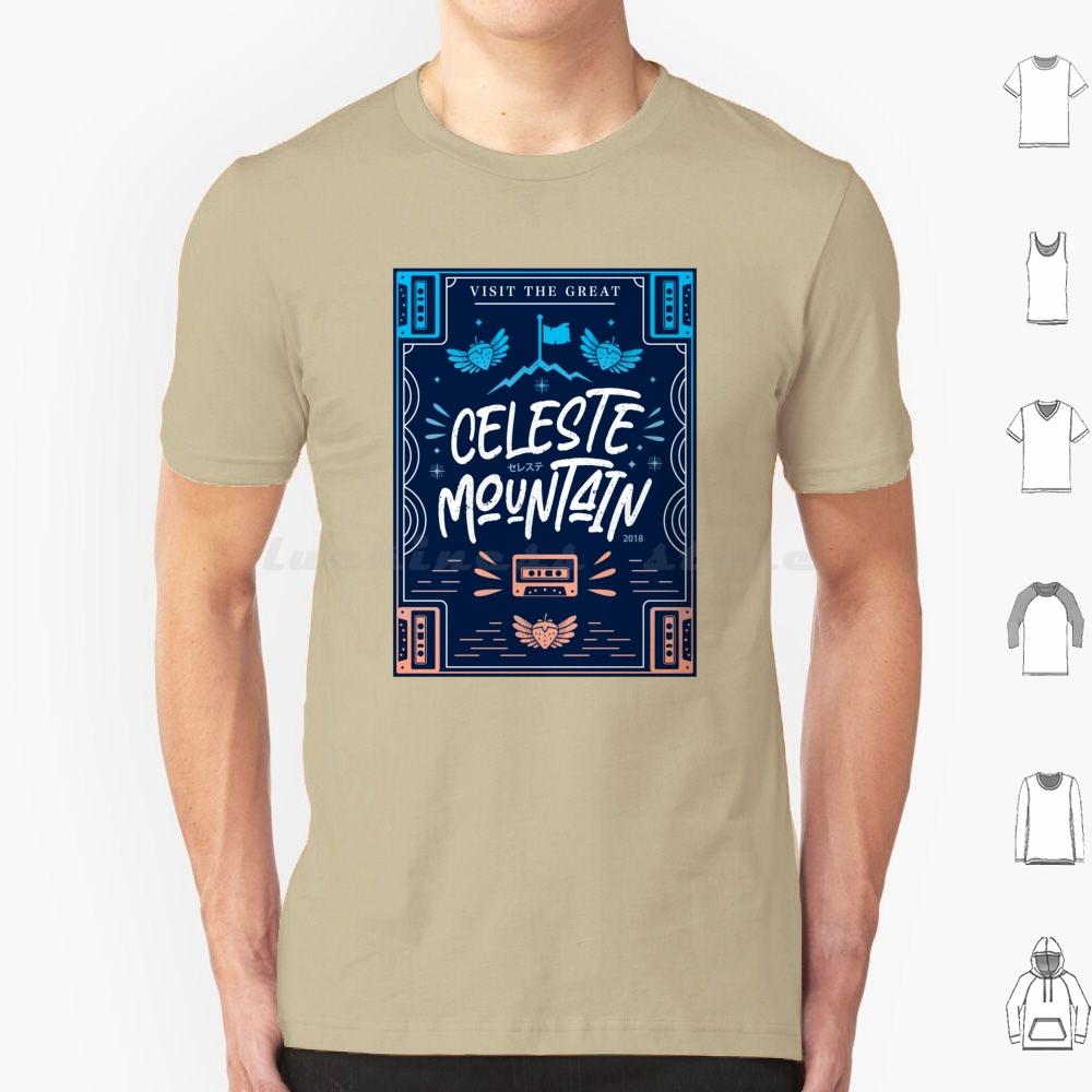 Celeste Mountain Emblem T Shirt Cotton Men Women DIY Print Celeste Celeste Game Madeline Strawberry Strawberries Gaming Gamer S