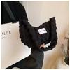 Large Capacity Solid Color Shoulder Bag New Internet Celebrity Pleated Cloud Underarm Bag Niche Commuter Pleated Bag Wholesale