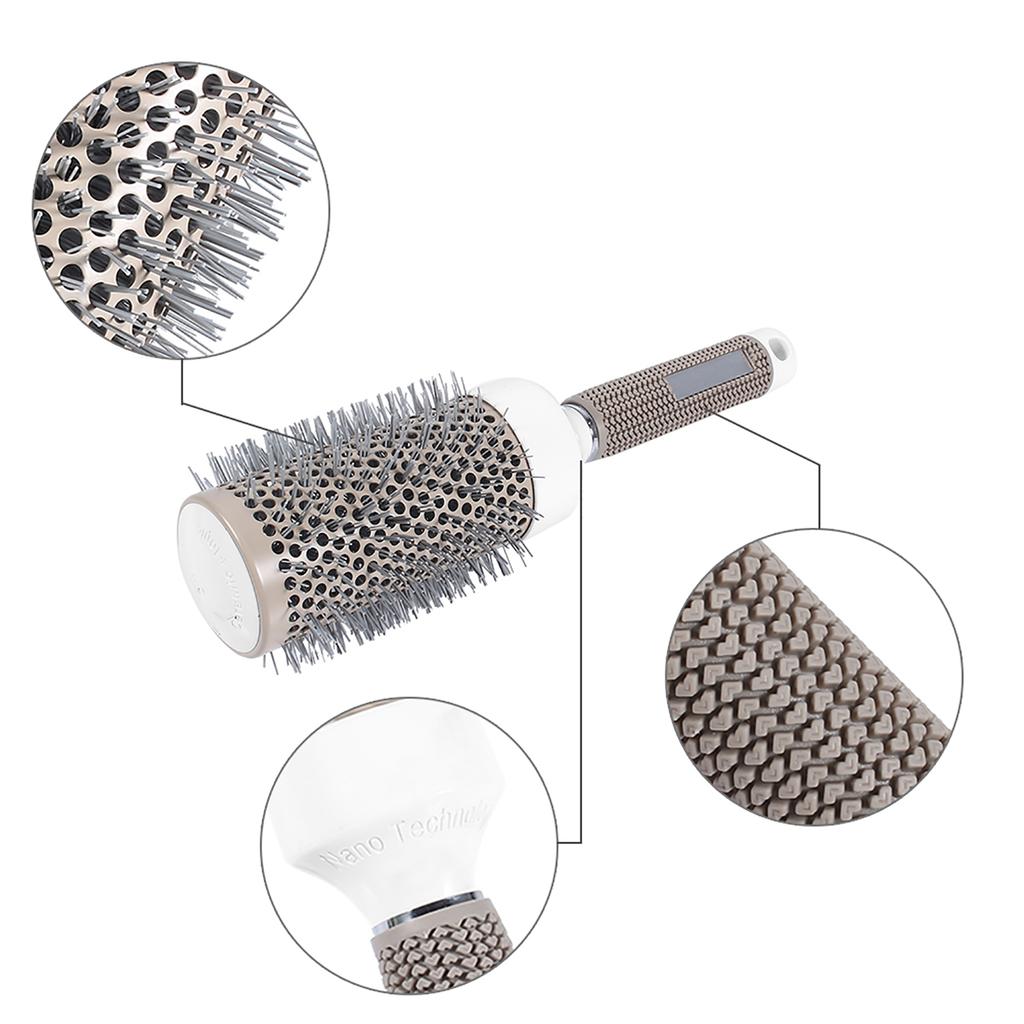 5 Sizes Style Healthy Salon Barber Brushes High Temperature Resistant Ceramic Iron Round Comb