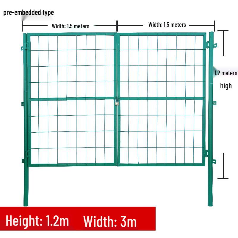 Anti-Theft Mesh Iron Door for Orchard and Courtyard Fence
