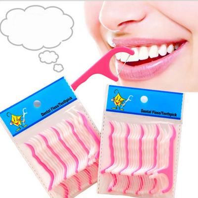 50 Stück/Set Zahnaufhellung Interdentalbürste Zahnreinigungsstäbchen Kunststoff-Zahnstocher Zahnseidepick Mundhygiene Zahnseide