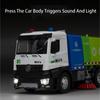 1:18 Large Sweeping Car Fire Truck Model Toy Inertial Driving Music Light Door Opened Models Engineering Vehicle Collection Gift