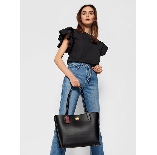 Сумочка Coach Pbbl Willow Tote C0689 чёрный