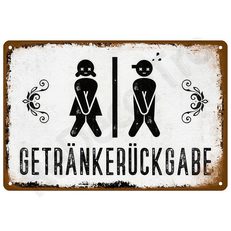 Retro Wall Art Tin Sign Interior Outdoor Aesthetic Room Vintage Home Decor Items Decoration Luxury Metal Sign Poster Plates Bar