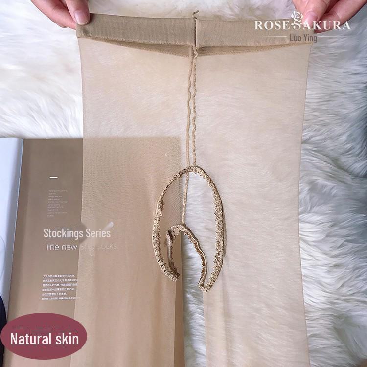 

0D Колготки с открытой промежностью: Ультратонкие, прозрачные, сексуальные чулки для красивых ног One Size