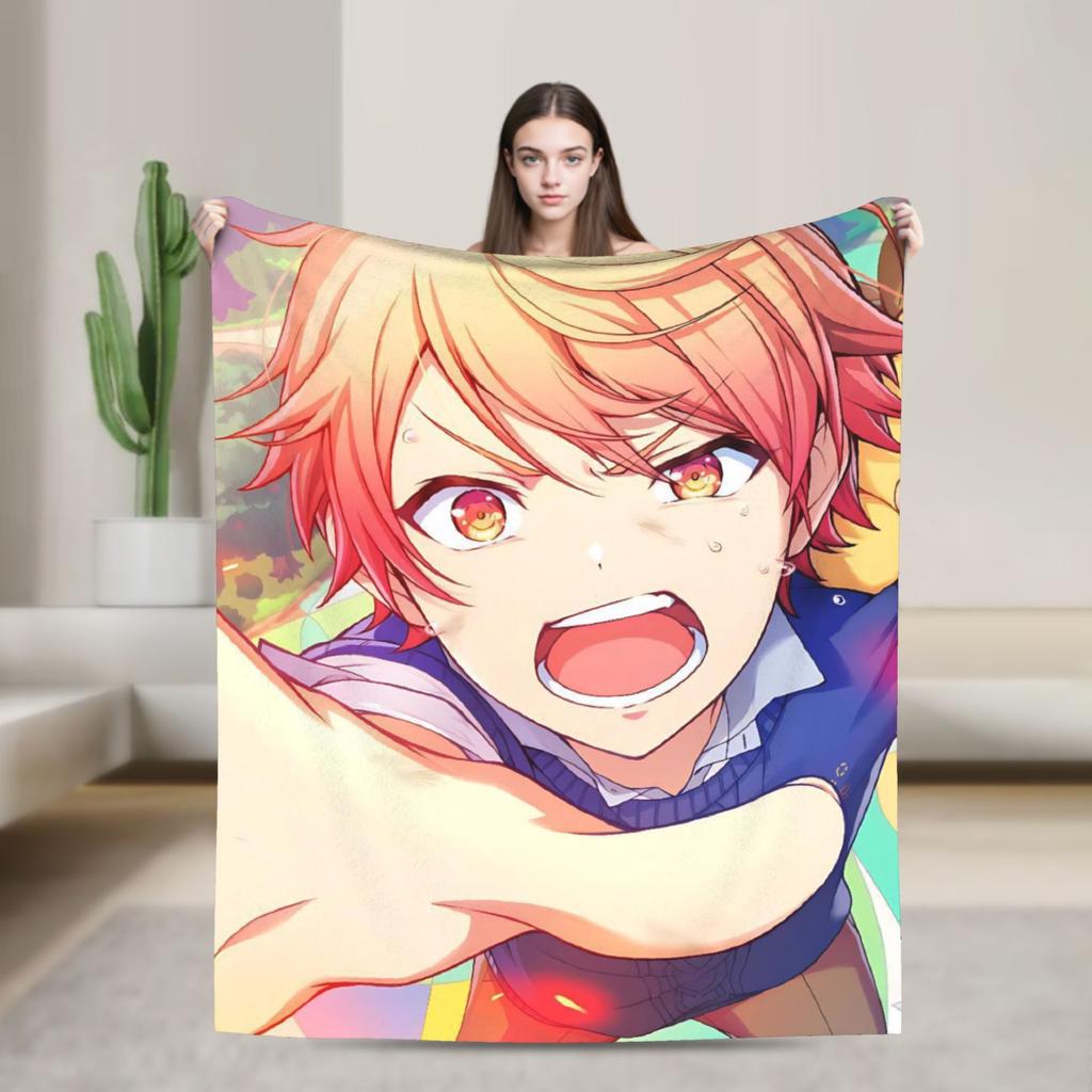 Tsukasa Tenma Blankets  Super Soft Novelty Plush Bedding Throws For Boy Girl Bedroom Flannel Bedspread Bed Cover