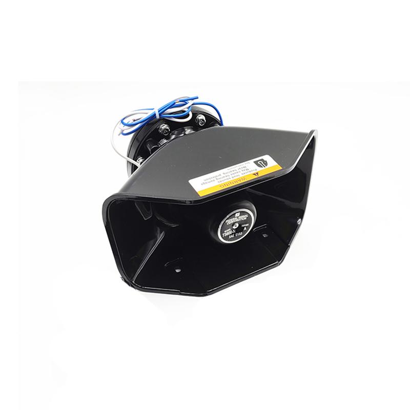 Car Alarm Black Front Horn, Square Mouth High Decibel Horn, 200W300W400W Watt Car Mounted Alarm Speaker, 12V24V Universal