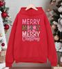 Merry Christmas Pink Bow Printing Men Hoodies Autumn Casual Hoody Fleece Comfortable Clothing Male Loose Unisex Pullovers