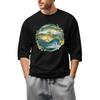 Men'S Round Neck Three-Quarters Sleeve Top Casual Fashion T-Shirt