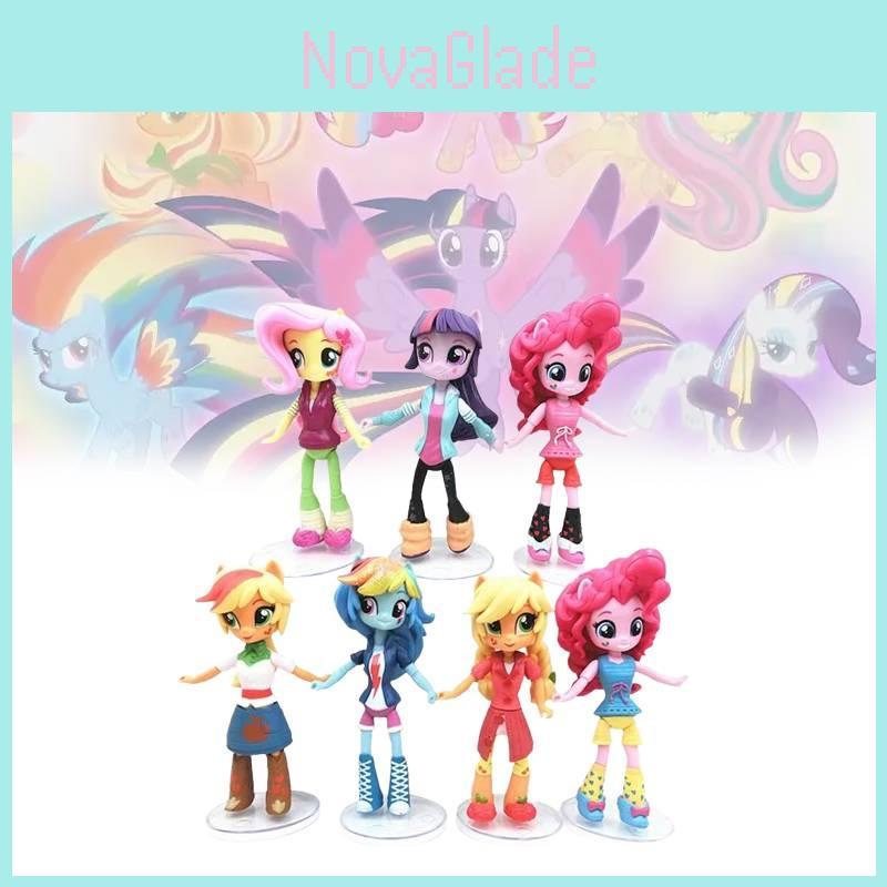 Adorable 12cm My Little Pony Friendship Is Magic Pvc Figure Set In Colorful Designs